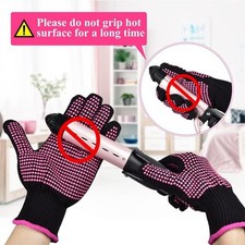 2Pcs Heat Proof Gloves Resistant Protective For Hair Styling Flat Wand