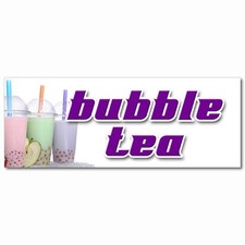 BUBBLE TEA DECAL sticker boba milk tapioca slushies smoothie green tea
