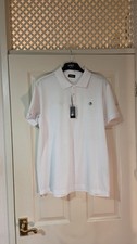 Image of Diesel Mens White Polo Shirt Size Large New with Tags