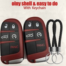 2x Key Fob Cover Shell Case For Dodge Charger Challenger Jeep Chrysler Remote Us 2x Key Fob Cover Shell Case For Dodge Charger Challenger Jeep Chrysler Remote Us