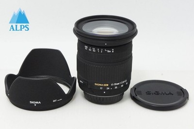 Good condition SIGMA 17 70mm F2.8 4.5 DC MACRO PENTAX K mount zoom lens with hoo