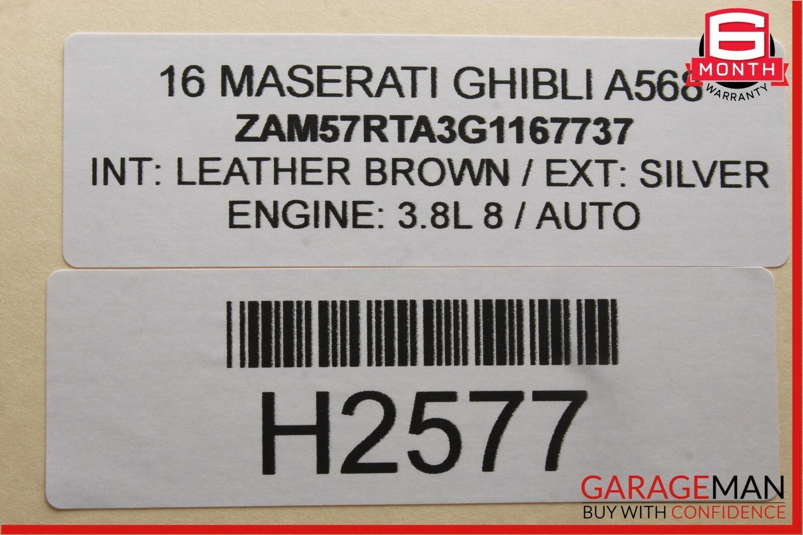 14-17 Maserati Ghibli Dash Display Media Monitor Screen Head Unit 68212905 OEM