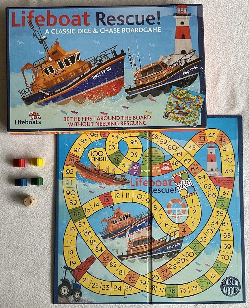 RNLI “Lifeboat Rescue!” Board Game, House Of Marbles *complete*