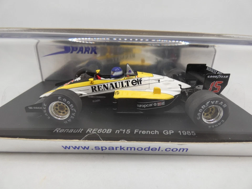 Renault RE60B Patrick Tambay #15 GP Francese 1985 S1702 Spark 1/43 F1 - Immagine 2 di 3