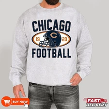 Chicago Bears Team NFL Football Sweatshirt - Full Color, Full Size