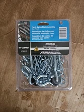 Porch Swing Hanging Chain Kit Assembly Ceiling Hooks 500 LB Max Load