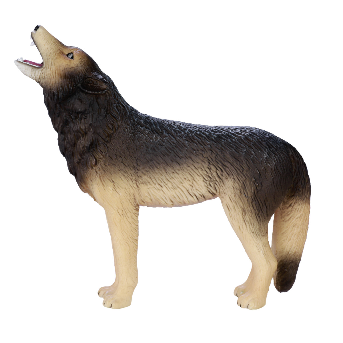 WOLF HOWLING wild countryside animals play model figure toy plastic forest