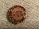 Vintage Petit Point Needlepoint Goldtone Compact With American Flag. — photo 5