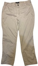 Talbots Chinos Sz 8 Brown Signature Khaki Stretch Double Button Trouser