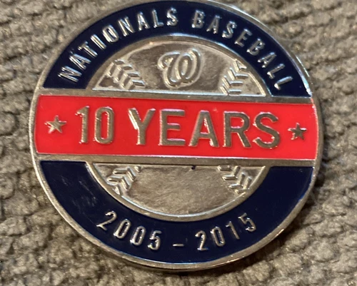 Washington Nationals 2005 2015 10 Years Coin SGA Giveaway