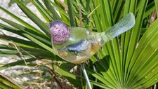 Statue d'oiseau en résine d'extérieur pour décoration de jardin pelouse cour pot