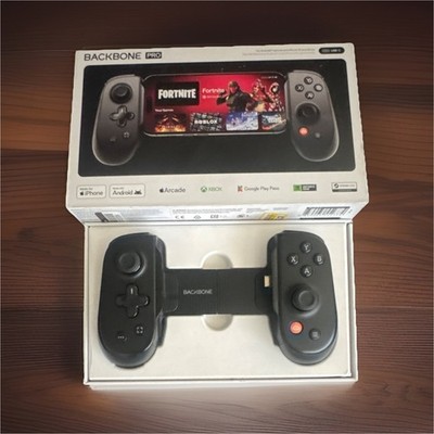 Backbone Pro Mobile Controller Black Ergonomic Rechargeable for iPhone Android