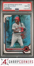 2022 BOWMAN MEGA BOX CHROME #50 ELLY DE LA CRUZ RC PSA 10