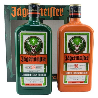 Jägermeister Pantone Green+Orange 35%vol 1,4 Liter Duopack