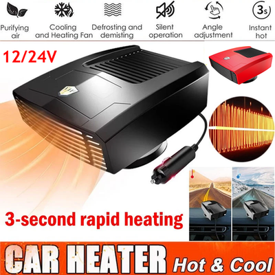 #ad #ad 1200W Heater Portable Heating Cooling Fan Defroster Demister for Car Truck 12V $17.98