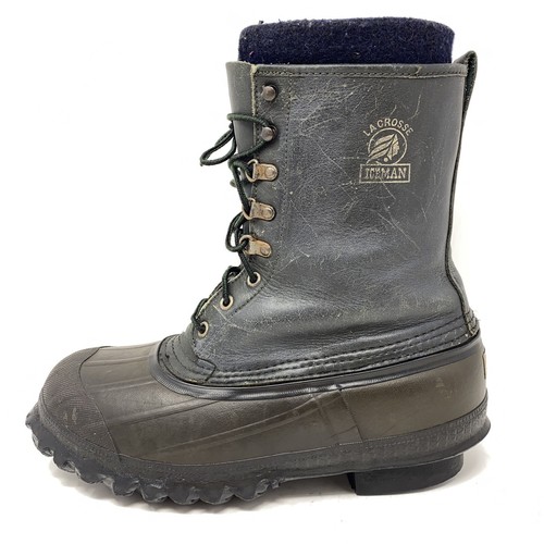 LaCrosse ICEMAN Pac Boots Men's Size 9 Steel Shank "Swampers" Nice USA