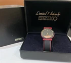 Rare Vintage Seiko Leather Watch  2P20-0050 5D2927  Never Worn Mint Condition