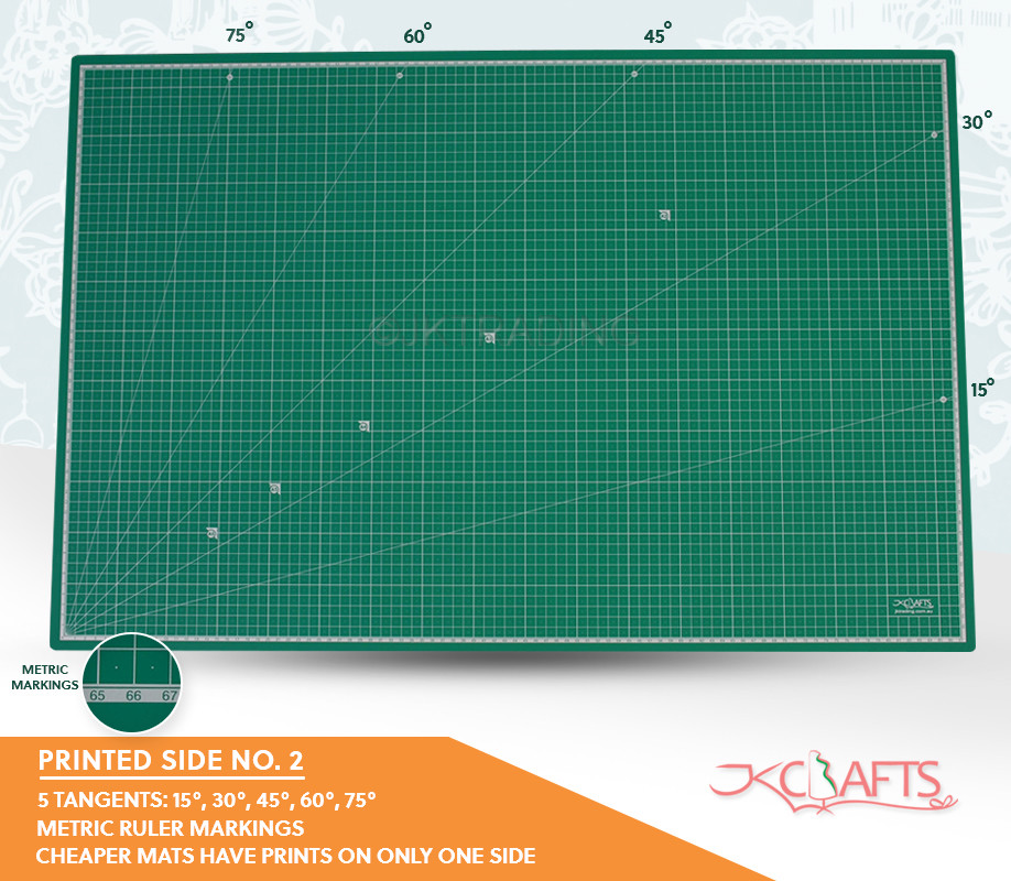 JKCrafts Self Healing Cutting Mat A1 Cutting Mat 5Ply Craft Sewing