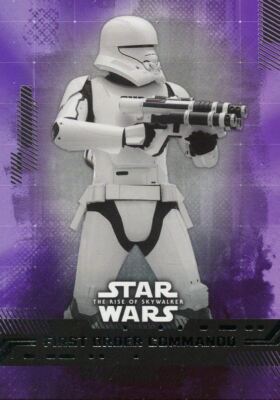 Star Wars Rise Of Skywalker S1 Purple Base Card #36 First Order Commando