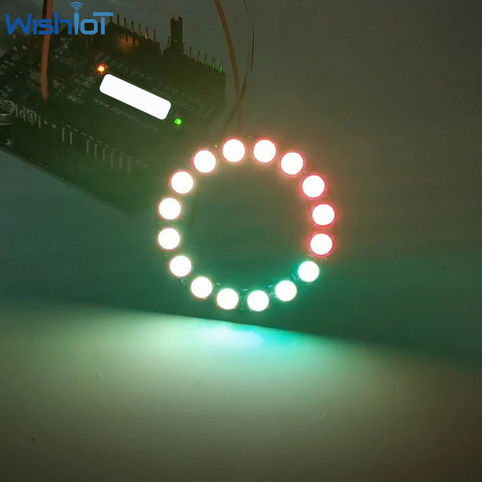 5PCS DC5V WS2812B 5050 RGB WS2812 Ring Individually Addressable 16 Led Pixel - Image 3 of 4