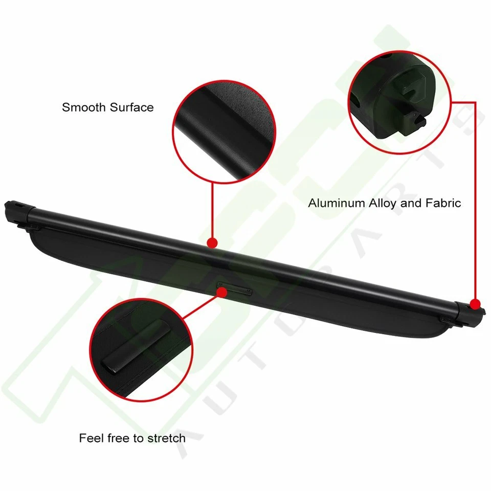 Rear Retractable Cargo Security Trunk Cover Fits 06-11 Fits Mercedes-Benz ML350 Foto 4 de 4