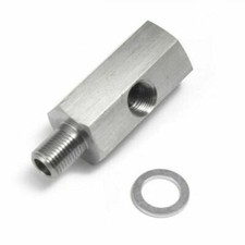 Oil Pressure Sensor Tee 18npt To Adapter Fitting Turbo Supply Feed Line Gauge