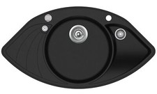 Lavello angolare in granito Victory W-Corner.20 - Nero, da anni 80 mobiletto ...