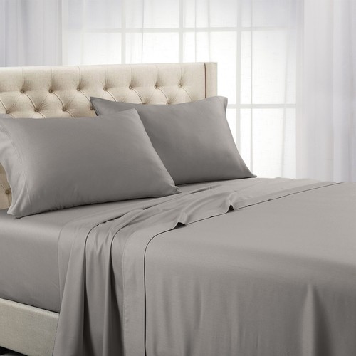Cal-King Size Bed Sheet Set-22" Super Deep Pocket 600TC Solid 100% Cotton Sheet - Picture 15 of 15