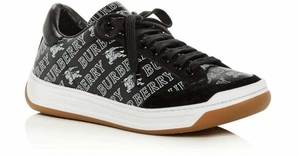 New BURBERRY Timsbury Sneaker,8.5/39/6 Shoe,ITALY,Logo Print