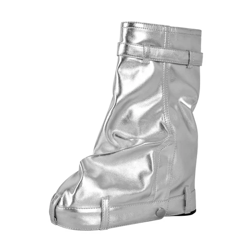 Punk Goth Womens Buckle Zipper Leather Round Toe High Wedge Heels Mid Calf Boots - Picture 17 of 51