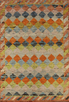 Handwoven Luxury Hand-Knotted Moroccan Area Rugs for Living Room 7x10 ft