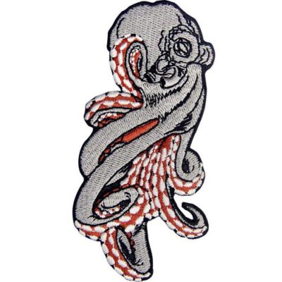 Embroidered Iron Sew On Patches transfers Badges appliques emblems Rock Octopus