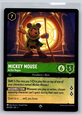 The First Chapter #88/204 Mickey Mouse - Artful Rogue Super Rare