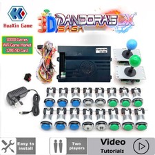 Pandora Saga 3d EX 10000 in 1 - Arcade Cabinet HDMI/VGA WIFi LED Blue & Green