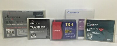 New -Data Cartridge Sony Imation Travan Magnus TR-4 TR-5 SLR4 DLTVS1-160 DLTtape
