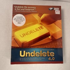 NEW SEALED Undelete 4.0 Professional Edition Executive Software 2003 Windows