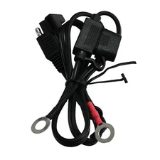 Motorcycle Car Battery Charger Cable Terminal Wire SAE Cord Ring Harness 60cm