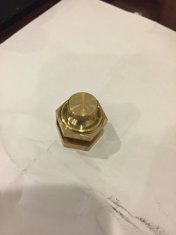 W8HOG Bug Zapper Brass Weight - Fits Vibroplex Round, Flat, & X Shaft Keyers - Image 2 of 4