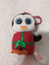 2015 TY TEENIE BEANIE, CHILL THE PENGUIN, KEYRING, 3.5 INCHES, NO TAGS