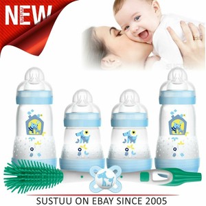mam newborn feeding set blue