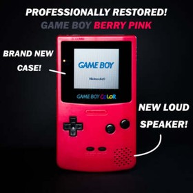 Restored Nintendo Game Boy Color With New Lens and New Shell (Select Color!)