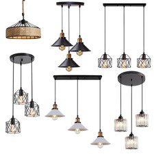 Vintage Industrial Pendant Light Modern Hanging Retro Lamp LED Ceiling Light UK