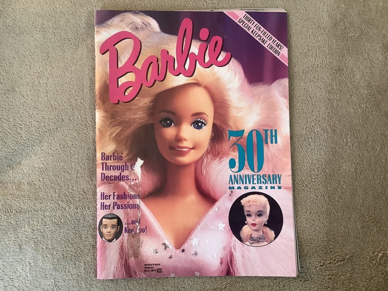 Vintage 1990 Mattel Barbie 30th Anniversary Magazine