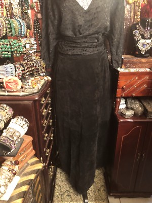 STUNNING EREZ LEVY BLACK LEATHER/SUEDE SKIRT WITH