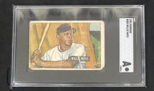 1951 Bowman WILLIE MAYS ROOKIE #305 | SGC A