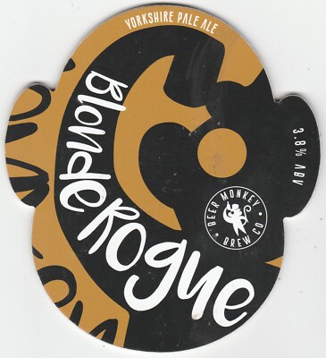 GEBRAUCHTE PUMPE CLIP VORNE - BEER MONKEY BREW CO - BLONDE ROUGE YORKSHIRE PALE ALE