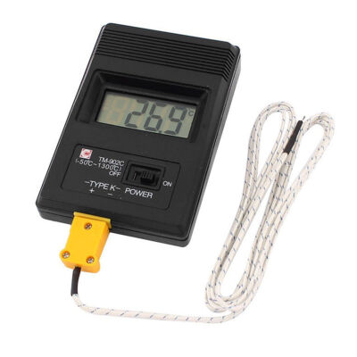 TM-902C Digital LCD K Type Thermometer Meter Single Input + Thermocouple Probe #