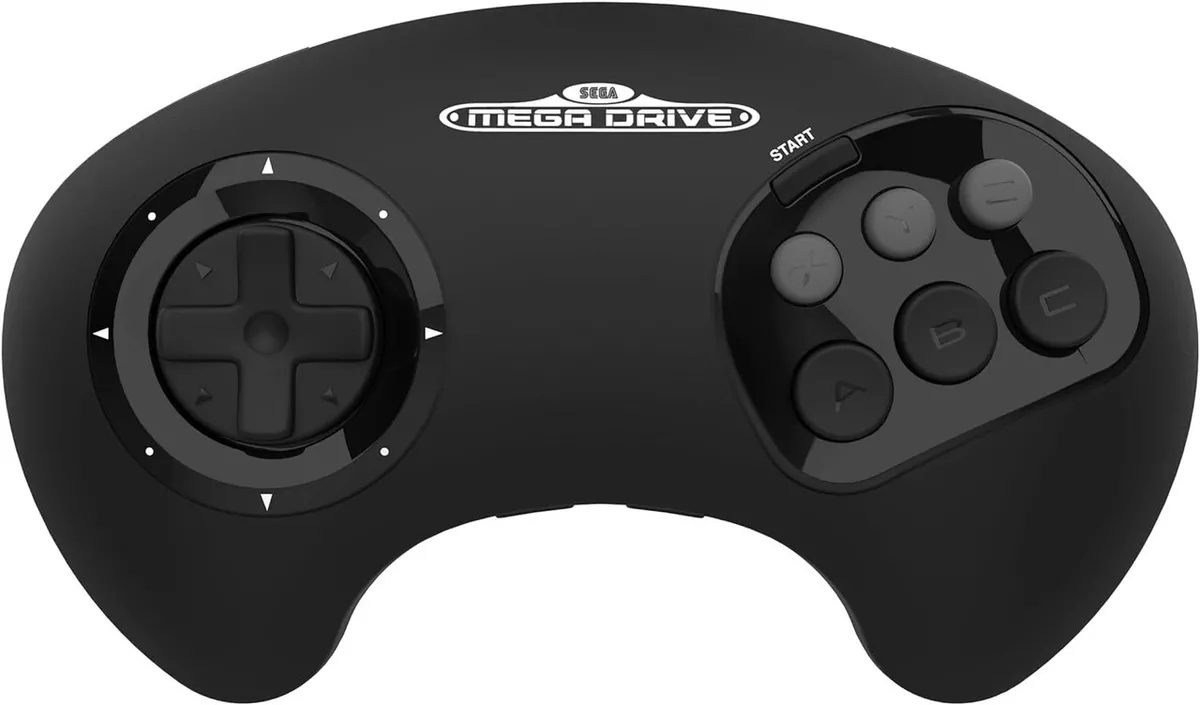 Retro bit BIG6 2.4G Arcade Pad for SEGA Mega Drive Mini Switch PC UK