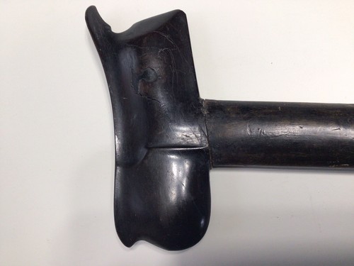 Very Old Kriss Dagger Intricately Carved Deer Wood Handle Knife - Picture 11 of 14