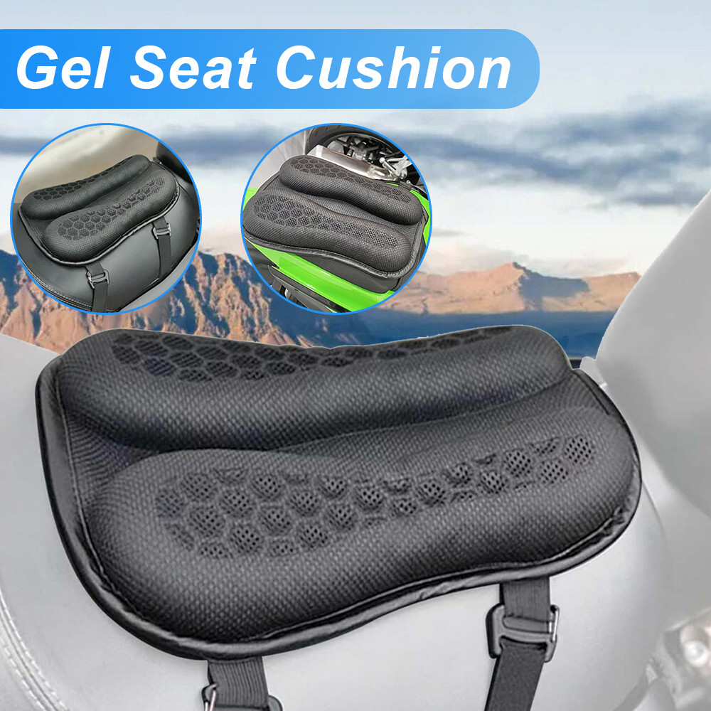 3D Gel Motorrad Sitzkissen Kissenauflage Sitzeinlage Gelkissen Mesh Sitzpolster